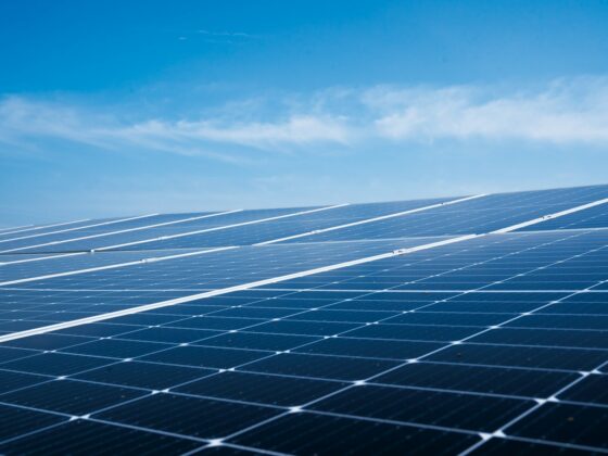 solar panels on a roof